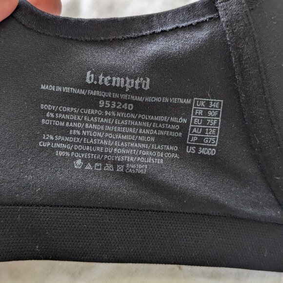 NWT Black Wacoal 34DDD Btempt´d Comfort Intended T-Shirt Bra - Picture 6 of 8